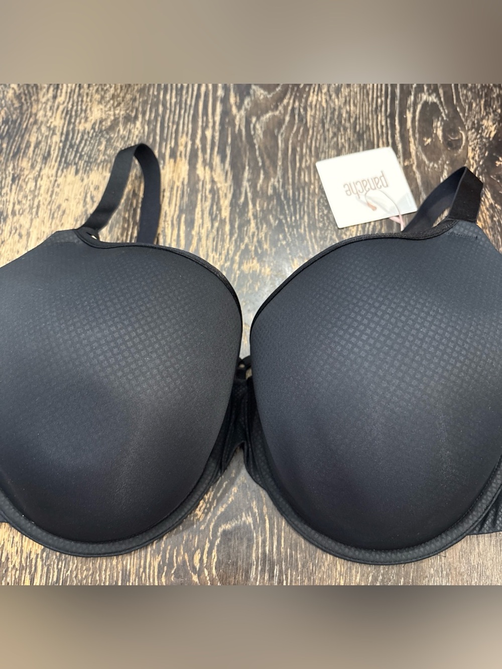 Panache Elan Luxe Plunge Bra size 36GG black NEW